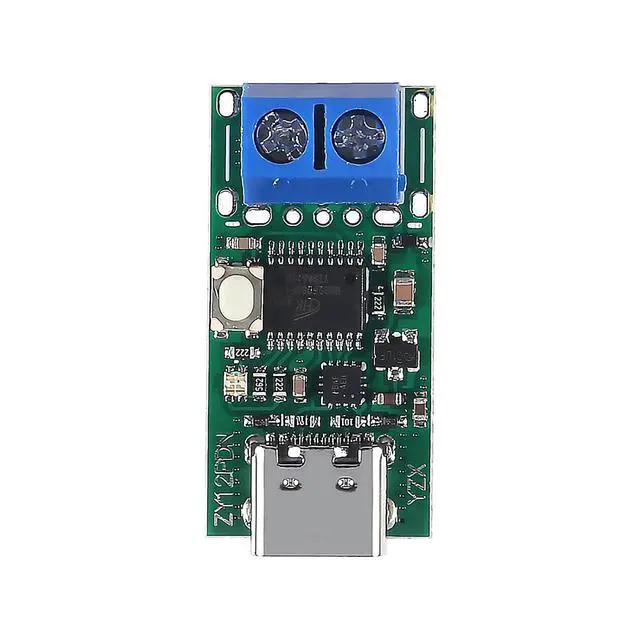 Alt view image 2 of 6 - 2PCS Type-C USB-C PD2.0 3.0 PD3.0 to DC Decoy Fast Charge Trigger Polling Detector Module (ZY12PDN with Screw Terminal)