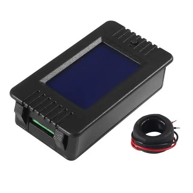 Alt view image 3 of 7 - AC Digital Meter,AC 80-260V 100A LCD Display Digital Current Voltage Power Energy Frequency Power Factor Multimeter Ammeter Voltmeter 100A(Solid Core Current Transformer)