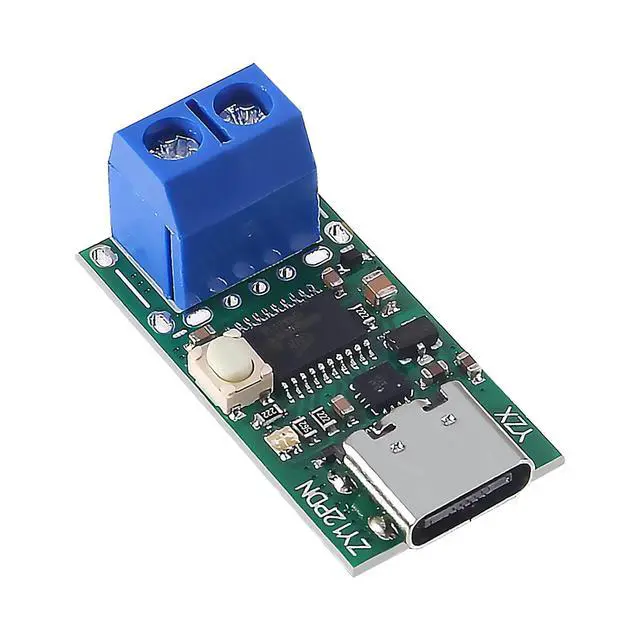 Alt view image 6 of 6 - 2PCS Type-C USB-C PD2.0 3.0 PD3.0 to DC Decoy Fast Charge Trigger Polling Detector Module (ZY12PDN with Screw Terminal)