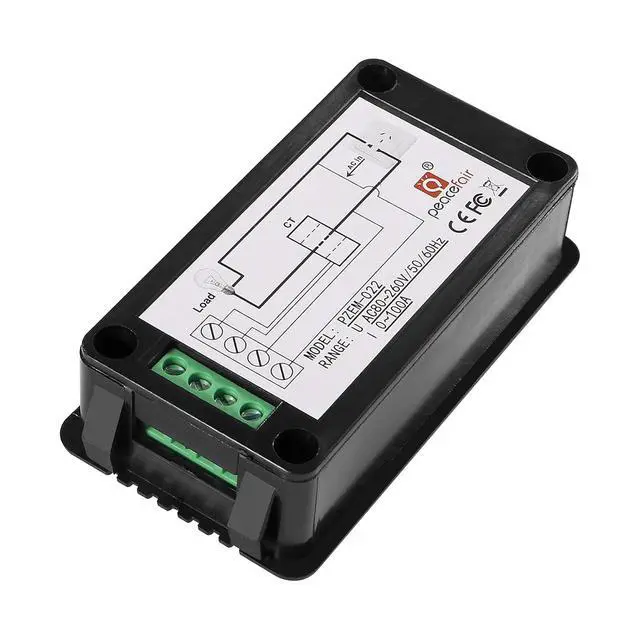 Alt view image 5 of 7 - AC Digital Meter,AC 80-260V 100A LCD Display Digital Current Voltage Power Energy Frequency Power Factor Multimeter Ammeter Voltmeter 100A(Solid Core Current Transformer)