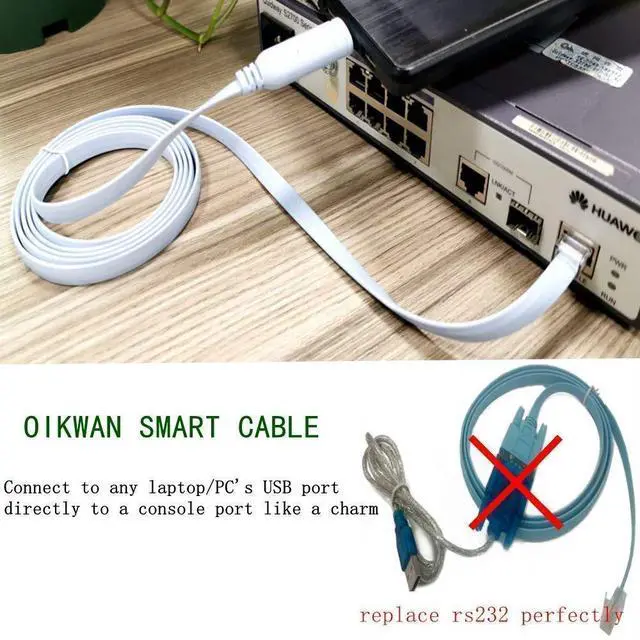Alt view image 3 of 6 - USB Console Cable to RJ45 and USB to DB9 Serial Cable for Windows 10,8,7,Vista,XP,2000,Linux and Mac OS(6ft)
