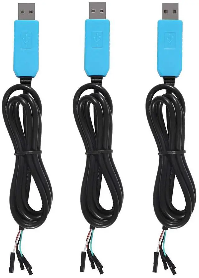 Main image of 3Pack PL2303TA USB to TTL Serial Cable Debug Console Cable for Raspberry Pi