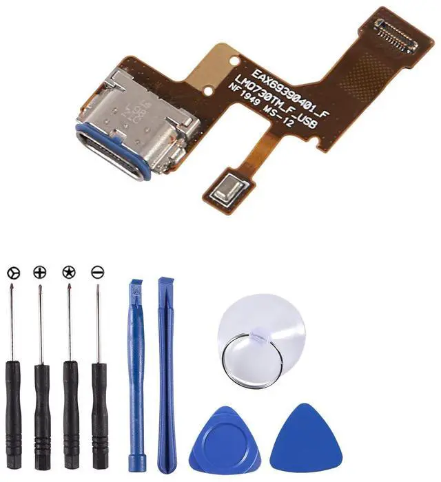 Main image of USB Charging Port Dock Flex Cable Replacement for Stylo 6 Q730 Q730AM Q730TM Q730NM with Tools (6.8 Inch)