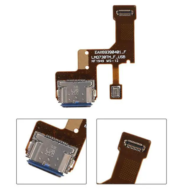 Alt view image 2 of 5 - USB Charging Port Dock Flex Cable Replacement for Stylo 6 Q730 Q730AM Q730TM Q730NM with Tools (6.8 Inch)