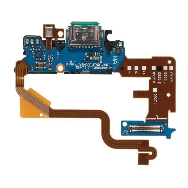 Alt view image 3 of 5 - USB Dock Connector Charging Port Replacement with Mic Flex Cable Compatible with G7 ThinQ (USA Version) G710VM & Repair Tools (for G7 ThinQ)