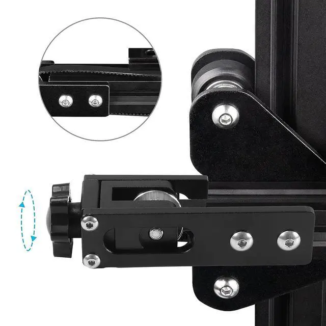 Alt view image 4 of 7 - 2pcs/Pack Upgrade 2020 Profile X-axis & 4040 Profile Y-axis Synchronous Belt Stretch Straighten Tensioner for Creality Ender3 Pro/Ender3 V2/CR-20 Pro (X2020+Y4040)