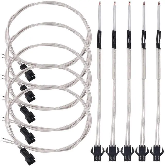 Main image of 3D Printer Detachable 3950 NTC 100K Thermistor Sensor for Creality Ender 3 5 CR10 CR-10 CR10 Anet A8 Prusa I3 (Pack of 5) (Removable NTC100K)