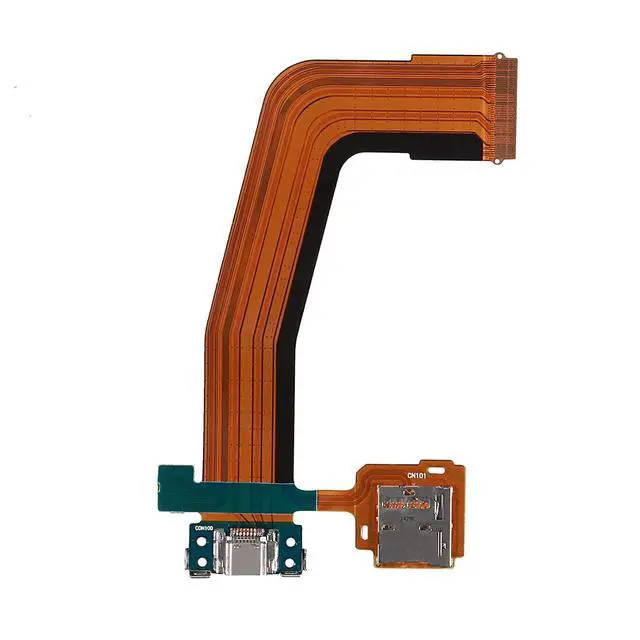 Alt view image 3 of 5 - Micro USB Charging Port Flex Cable Dock Connector with SD Memory Card Tray Compatible with Galaxy Tab S 10.5 inch T800 T801 T805 T807 with Tools