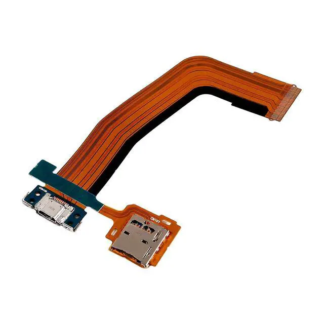 Alt view image 5 of 5 - Micro USB Charging Port Flex Cable Dock Connector with SD Memory Card Tray Compatible with Galaxy Tab S 10.5 inch T800 T801 T805 T807 with Tools