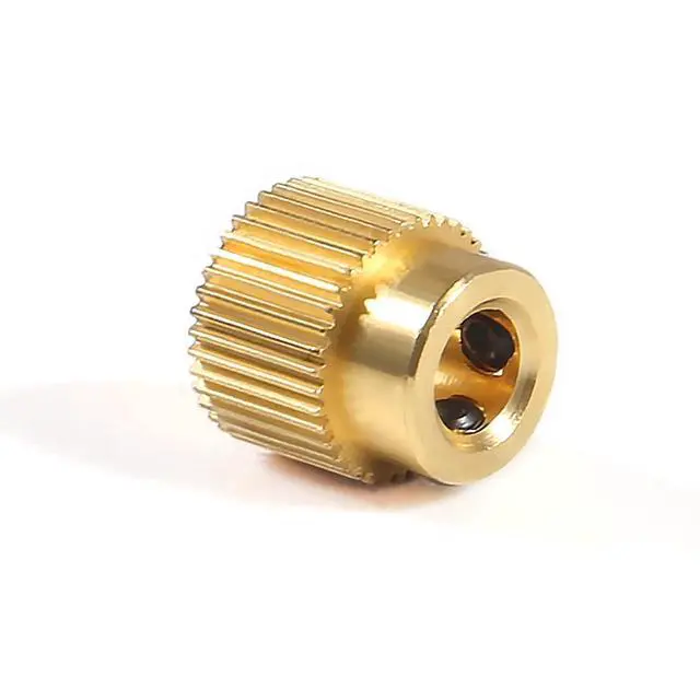 Alt view image 4 of 6 - 15pcs Extruder Wheel 40 Teeth Gear Brass Extruder Wheel Gear 3D Printer Parts Compatible with CR-10,CR-10S,S4,S5,Ender 3,Ender 3 Pro