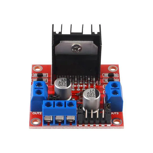 Alt view image 3 of 7 - 6PCS L298N Motor Driver Board Module DC Stepper Motor Controller Dual H-Bridge for Smart Car Robot Power