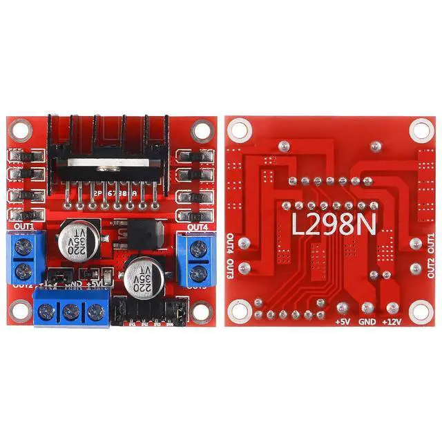 Alt view image 2 of 7 - 6PCS L298N Motor Driver Board Module DC Stepper Motor Controller Dual H-Bridge for Smart Car Robot Power