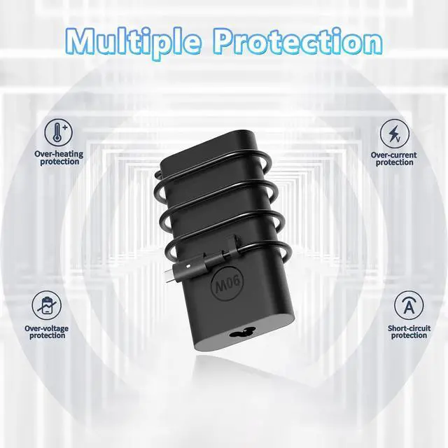Alt view image 4 of 6 - 90W USB-C Charger Compatible with gram Pro 16Z90SP 16" 17Z90SP 17" A.ADB8U1 A.ADB9U1 G.AAB6U1 K.AAB6U1 K.ADB8U1 E.AAB6U1 E.ADB9U1 E.AAB6U1 G.AAB6U1 G.ADB9U