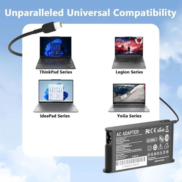 Alt view image 6 of 7 - ThinkStation Slim 170W AC Adapter Compatible with ThinkStation P3 Tiny 30H0 30H1 30H2 30H3 ThinkStation P3 Tiny Gen 2 30K5 30K6 30K7 30K8 ThinkStation P360 Tiny 30FA 30FB 30FC 30FD