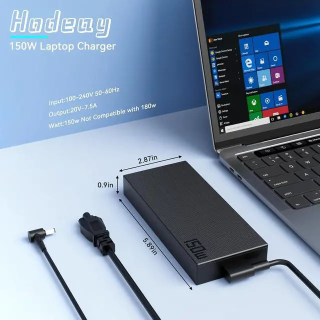 Alt view image 3 of 7 - 150W ADP-150CH B Charger Compatible with A15 A17 F15 F17 FA506 FA706 FX505 FX705 FX506 FX706 FX766 FX505DT FX505GT G15 G17 G531 G731 G531GD G531GT G731GT A18-150P1A