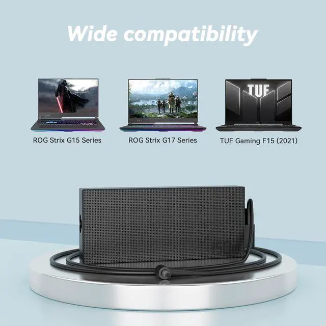 Alt view image 4 of 7 - 150W ADP-150CH B Charger Compatible with A15 A17 F15 F17 FA506 FA706 FX505 FX705 FX506 FX706 FX766 FX505DT FX505GT G15 G17 G531 G731 G531GD G531GT G731GT A18-150P1A