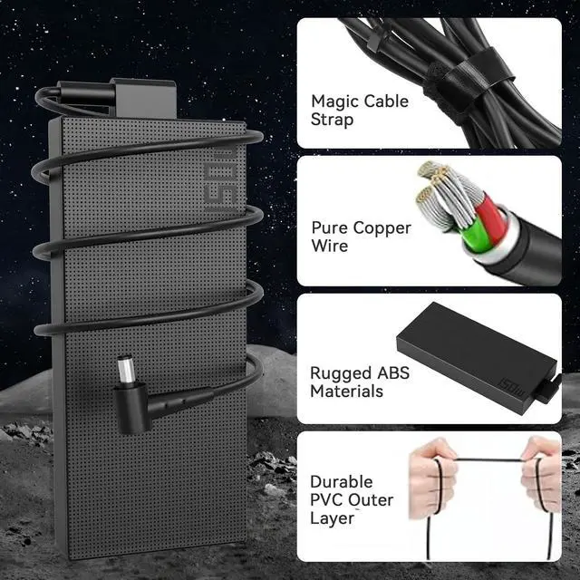 Alt view image 5 of 7 - 150W ADP-150CH B Charger Compatible with A15 A17 F15 F17 FA506 FA706 FX505 FX705 FX506 FX706 FX766 FX505DT FX505GT G15 G17 G531 G731 G531GD G531GT G731GT A18-150P1A