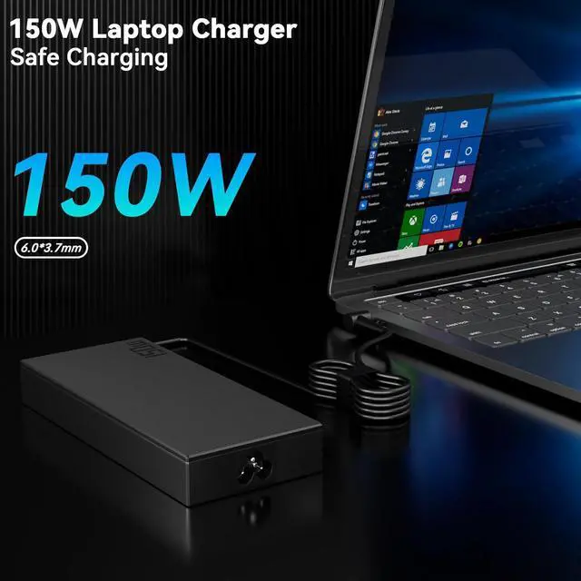 Alt view image 7 of 7 - 150W ADP-150CH B Charger Compatible with A15 A17 F15 F17 FA506 FA706 FX505 FX705 FX506 FX706 FX766 FX505DT FX505GT G15 G17 G531 G731 G531GD G531GT G731GT A18-150P1A
