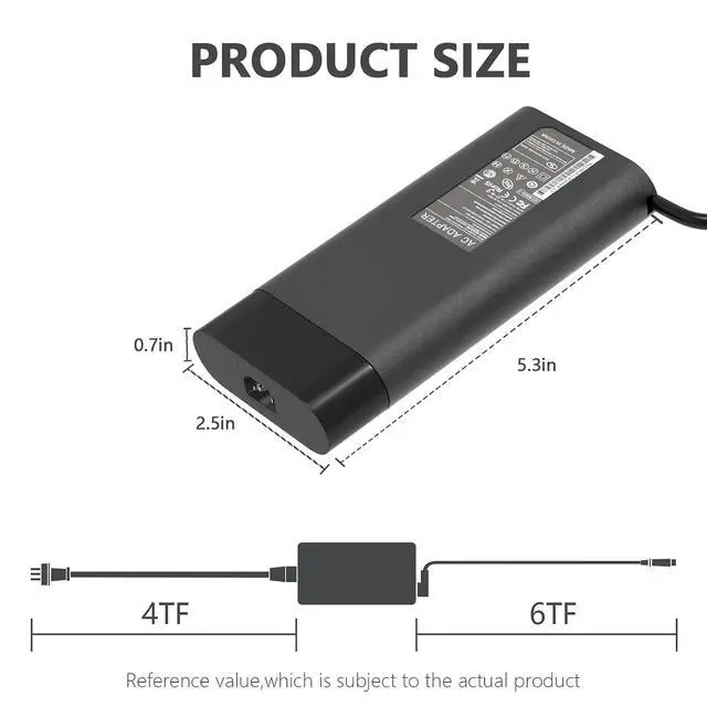 Alt view image 5 of 7 - 230W 200W AC Adapter Compatible with ZBook Fury 16 G9 G10 878K0UT 878K1UT 878K3UT 878K8UT 878K9UT 878LOUT/ZBook Studio G5 G7 Mobile Workstation 21X53UT 21X80UT 21X85UT