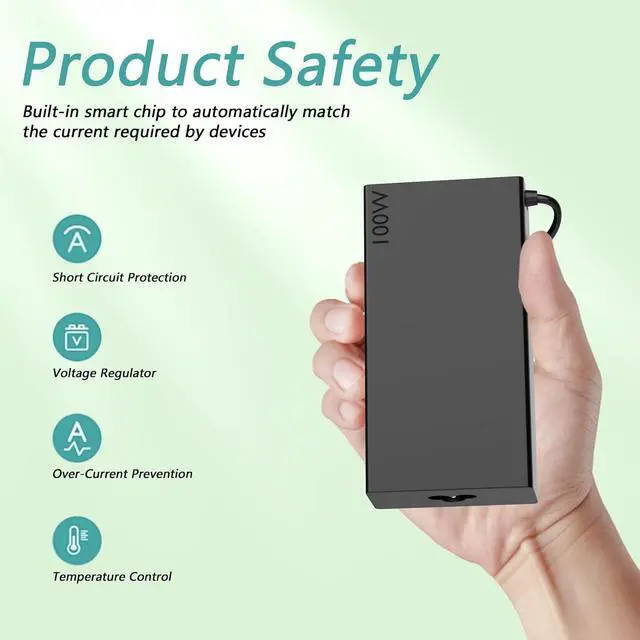 Alt view image 5 of 7 - 100W USB C Charger Fits for Prestige A16 AI+ A3HMG-019US A3HMG-016US A3HMG-207US Copilot+PC Business Laptop
