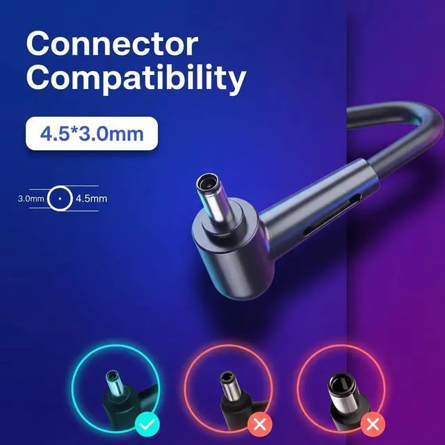 Alt view image 2 of 6 - 90W Charger for 15X 14X 16X 17X M1603Q M1603QA K1703Z | For 15X 14X 16X 17X K1703Z M1703Q M1603Q D1603Q Y1603C ExpertBook B1500 UX480f UX480FD Laptop