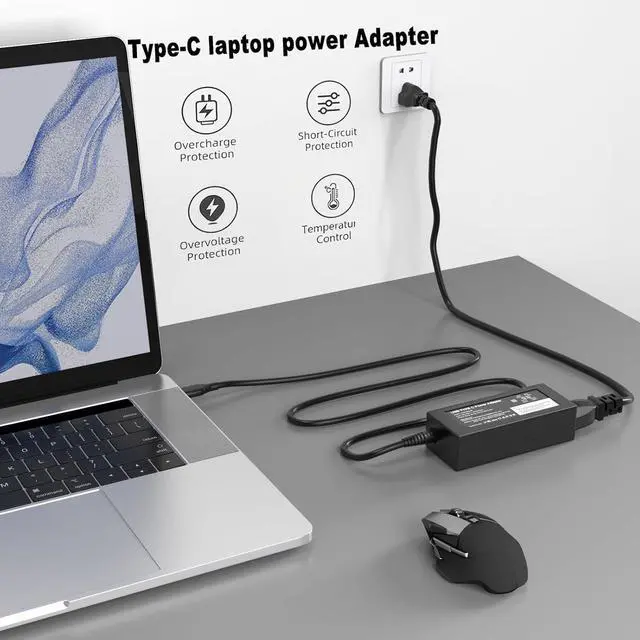 Alt view image 6 of 6 - 65W USB C Charger Compatible with Swift Go 14 Laptop - SFG14-71-52TV
