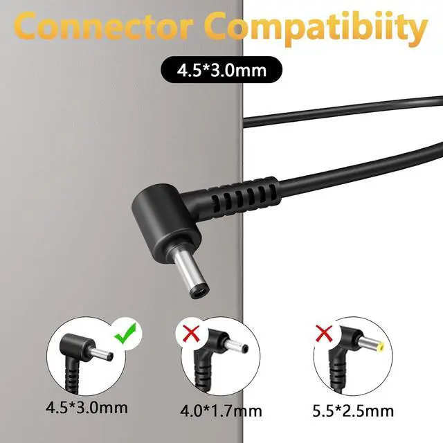 Alt view image 2 of 7 - 200W 120W Charger Compatible with Q536FD Q536FD-A1030T Q536FD-BI7T15 Q537F Q537FD Q537FD-BI7T7 Q538EI Flip 15 Q538EI-202.BL Q538EI-202.BL-11 Q546FD Q546FD-BI7T14 Q547FD Q547FD-BI7T9