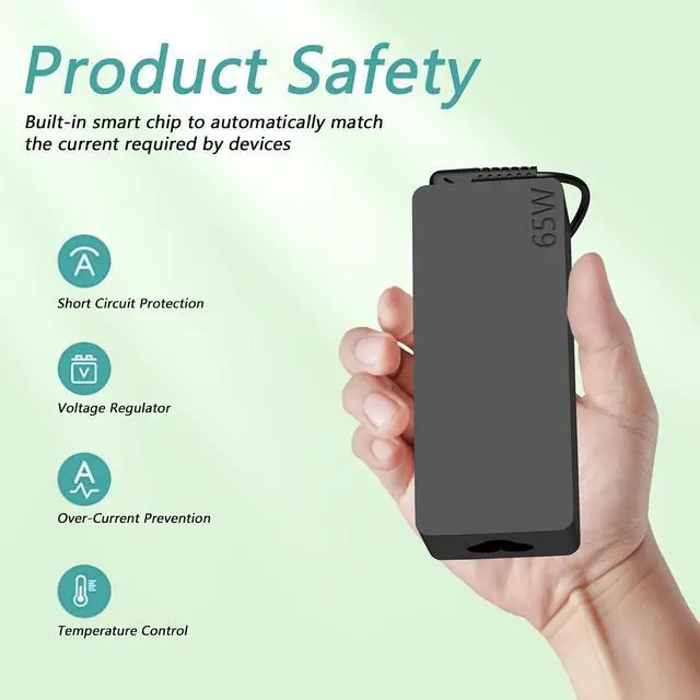 Alt view image 5 of 7 - 65W Type C Charger Compatible with 14 Laptop-(UM425QA) UM425QA