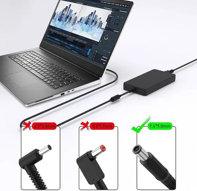 Alt view image 2 of 5 - 240W 130W Power Supply Compatible with Dock WD19S WD19 D6000 K20A001 UD22 SD25 Docking Station WD15 K17A001 Thunderbolt Dock WD22TB4 WD19TB WD19TBS SD25TB4 K16A001