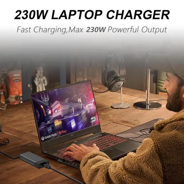 Alt view image 7 of 7 - 230W 200W AC Adapter Compatible with ZBook Fury 16 G9 G10 878K0UT 878K1UT 878K3UT 878K8UT 878K9UT 878LOUT/ZBook Studio G5 G7 Mobile Workstation 21X53UT 21X80UT 21X85UT