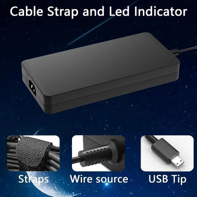 Alt view image 2 of 7 - 240W 230W USB Tip Charger for Stealth/Alpha/CreatorPro/Creator | For Stealth A16 16 17 Alpha 17 C7V,CreatorPro,Creator GE76 GE66 GP76 GP66 GS77 MS-17K3 A20-240P2A A240A007P S93-0409410-C54