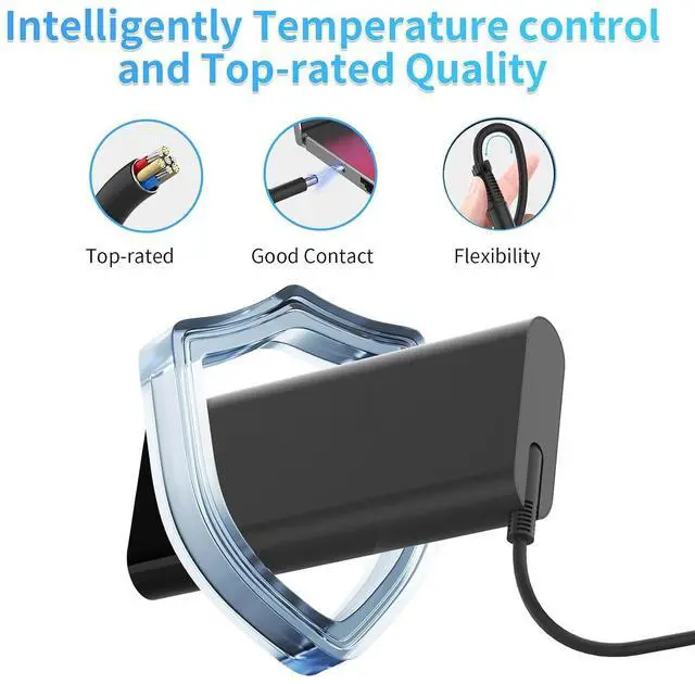 Alt view image 6 of 7 - New 230W Charger Compatible with 15 16 16 by Gaming Laptop ZBook Fury 16 G8 G9 G10 M41303-001 M85389-003 19.5V 11.8A Power Supply AC Adapter 4.5x3.0 mm Blue tip Supports Fast Charging