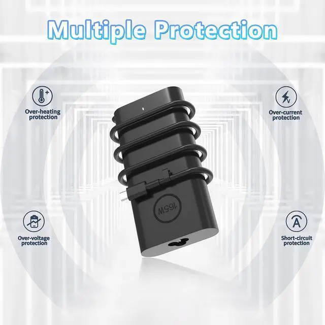 Alt view image 5 of 6 - 165W/240W GaN PD 3.1 USB C Charger Compatible with Framework Laptop 16 (2025),NVIDIA DGX Spark,Thunderbolt 5 AI PC Gaming Laptop,Universal USB C Lpatop