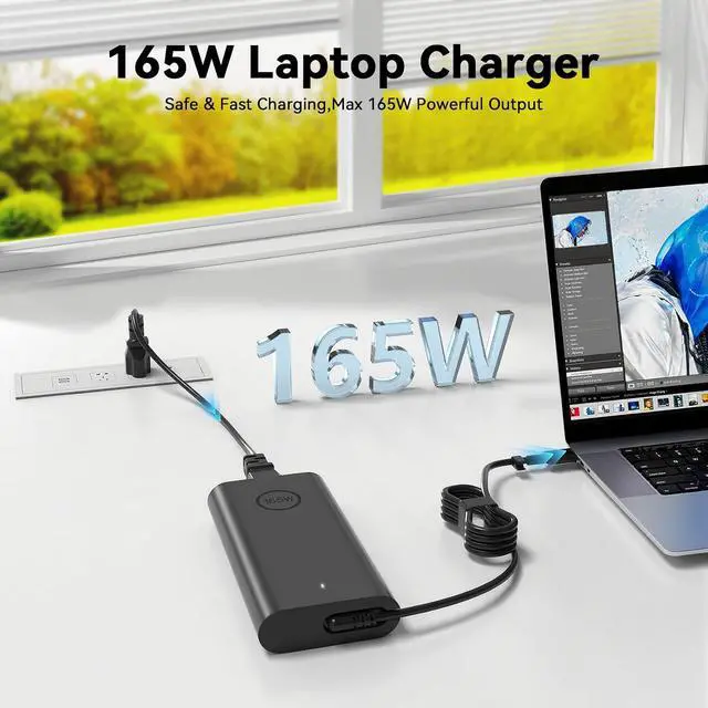 Alt view image 6 of 6 - 165W/240W GaN PD 3.1 USB C Charger Compatible with Framework Laptop 16 (2025),NVIDIA DGX Spark,Thunderbolt 5 AI PC Gaming Laptop,Universal USB C Lpatop