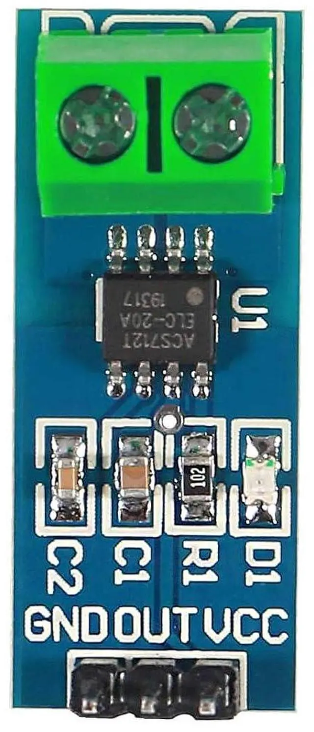 Alt view image 2 of 7 - 3PCS 20A Range Current Sensor ACS712 Module AC/DC for Arduino (20A)