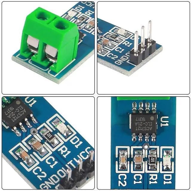 Alt view image 5 of 7 - 3PCS 20A Range Current Sensor ACS712 Module AC/DC for Arduino (20A)