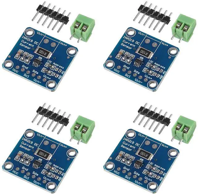 Main image of 4Pcs INA219 I2C Bi-Directional DC Current Power Supply Sensor Breakout Board Module I2C IIC Interface