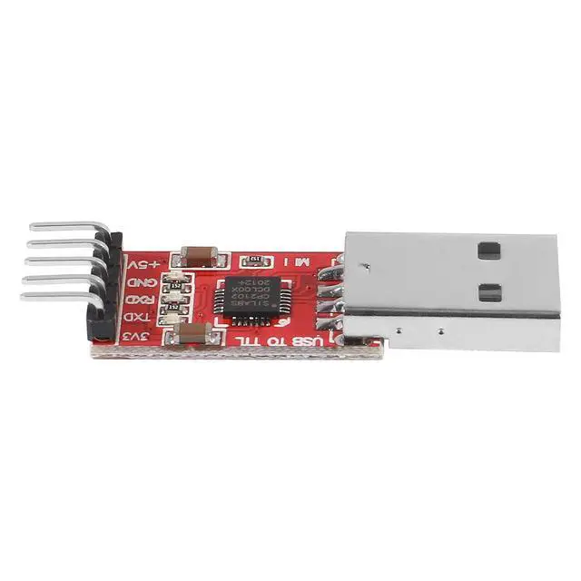 Alt view image 3 of 5 - 3Pcs CP2102 USB 2.0 to TTL 5Pin Serial Adapter USB to TTL Serial Converter Module for UART STC 3.3V and 5V with Dupont Wire (USB 2.0 to TTL CP2102)