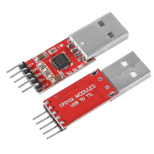 Alt view image 2 of 5 - 3Pcs CP2102 USB 2.0 to TTL 5Pin Serial Adapter USB to TTL Serial Converter Module for UART STC 3.3V and 5V with Dupont Wire (USB 2.0 to TTL CP2102)