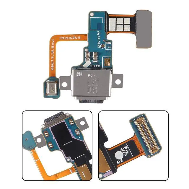 Alt view image 2 of 5 - USB Charger Port Flex Cable Replacement for Galaxy Note 9 N960U N960F (All USA Carriers)+Tools (for Note 9 N960U N960F)