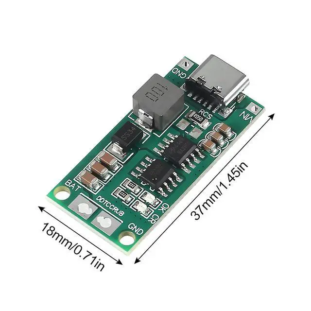 Alt view image 4 of 7 - 2PCS Multi-Cell 2S 3S 4S Type-C USB Boost Converter to 8.4V 12.6V 16.8V Step-Up Power Module LiPo Polymer Li-Ion Charger Protection Board (2S 2A)