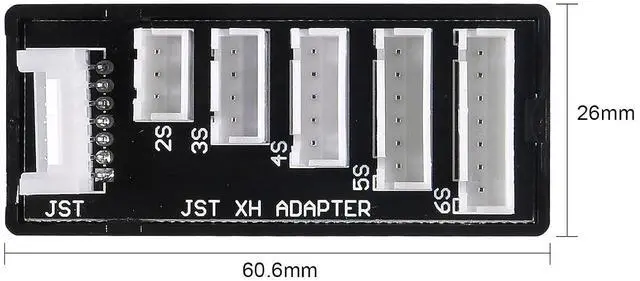 Alt view image 3 of 6 - 3PCS JST-XH 2-6S Lipo Battery Charge Balance Board Expansion Board Adapter Converter for JST-XH Connector Balance Board