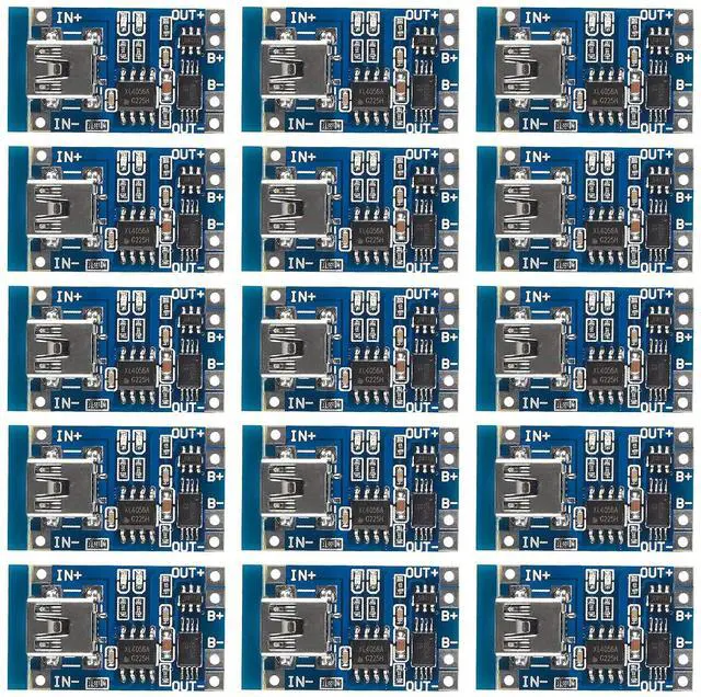 Main image of 15pcs 5V 1A TP4056 Charging Module MINI USB 18650 Lithium Battery Charger Board with Protection