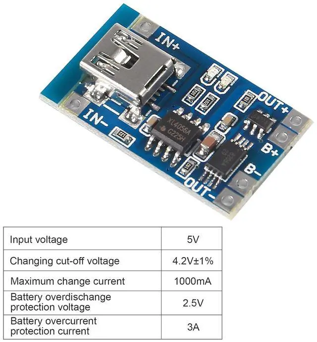 Alt view image 5 of 6 - 15pcs 5V 1A TP4056 Charging Module MINI USB 18650 Lithium Battery Charger Board with Protection