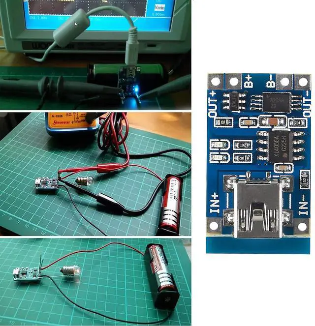 Alt view image 6 of 6 - 15pcs 5V 1A TP4056 Charging Module MINI USB 18650 Lithium Battery Charger Board with Protection
