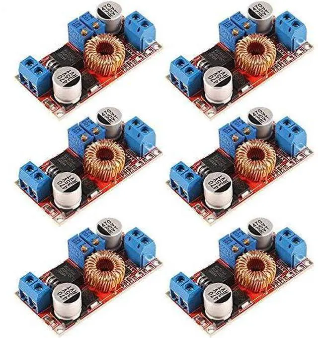 Main image of 6PCS XL4015 E1 Lithium Battery Charger Module Board 5A DC to DC CC CV Step Down Charging Board Module Led Power Converter Charger Step Down Module Buck Converter Board