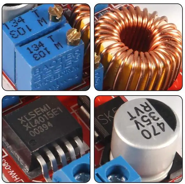 Alt view image 2 of 5 - 6PCS XL4015 E1 Lithium Battery Charger Module Board 5A DC to DC CC CV Step Down Charging Board Module Led Power Converter Charger Step Down Module Buck Converter Board