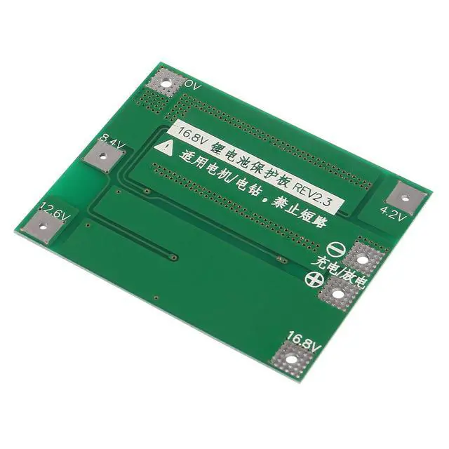 Alt view image 4 of 6 - 2Pack Enhanced 4S 40A 16.8V Li-ion Lithium Battery Protection Board PCB BMS Charger Protection Circuit Balance Charging Module for Drill Motor Motorcycle Battery (4S 40A)