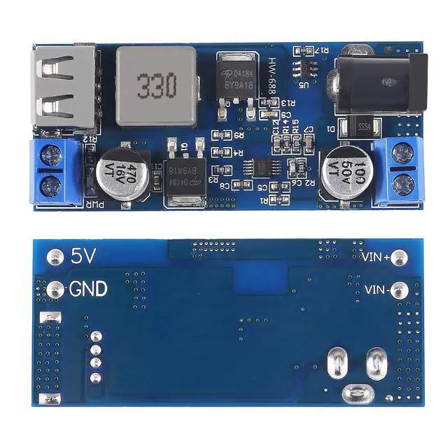 Alt view image 3 of 7 - 3PCS DC 12V to 5V 5A Step-Down Converter,USB Buck Converter DC 9V-36V Step Down to USB 5V Transformer Dual Output Power Supply Module for Phone Fast Charging