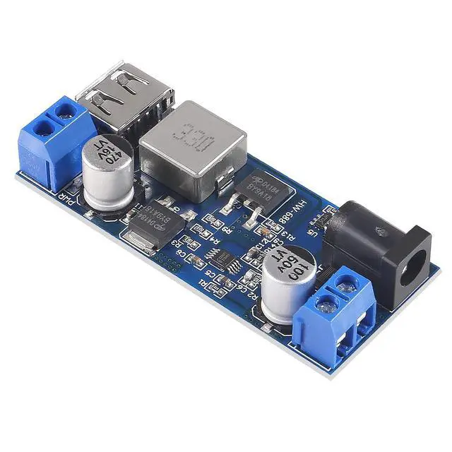 Alt view image 5 of 7 - 3PCS DC 12V to 5V 5A Step-Down Converter,USB Buck Converter DC 9V-36V Step Down to USB 5V Transformer Dual Output Power Supply Module for Phone Fast Charging